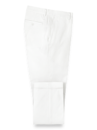 Cotton Stretch Twill Pants - White