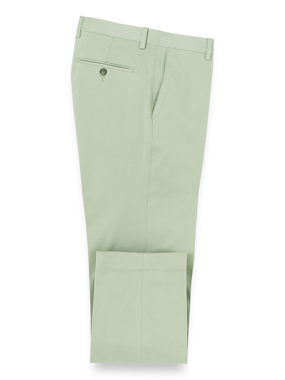 Product Image of Cotton Stretch Twill Pants-Moss#model_flat front