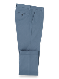 Cotton Stretch Twill Pants - Blue