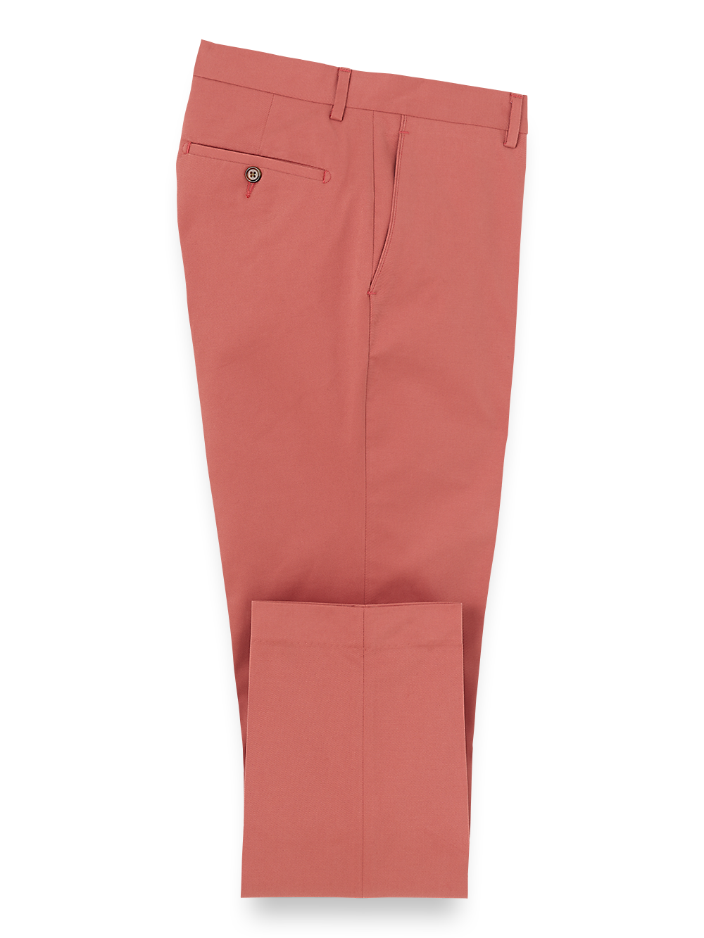 Product Image of Cotton Stretch Twill Pants-Rose#model_flat front