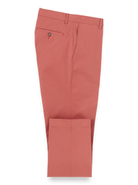 Cotton Stretch Twill Pants - Rose