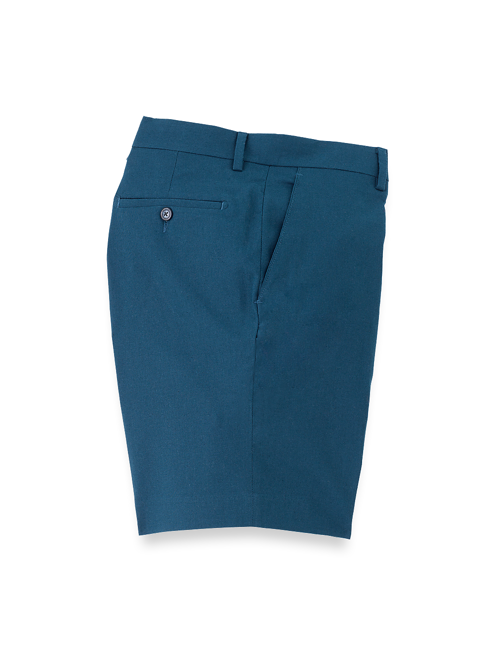 Product Image of Linen / Cotton Shorts-Navy#model_flat front