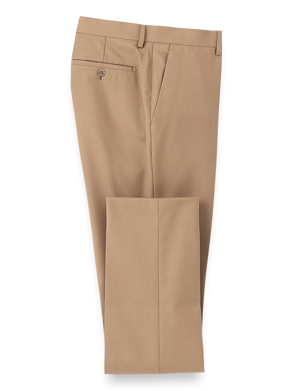 Product Image of Travel Flat Front Pants-Camel#model_flat front