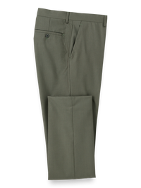 Travel Flat Front Pants - Olive