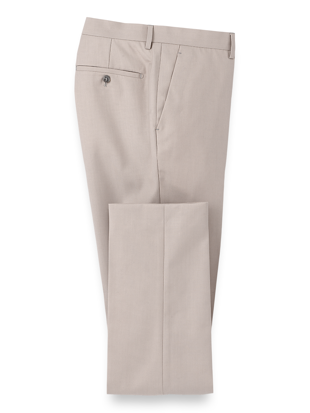 Product Image of Travel Flat Front Pants-Light Grey#model_flat front