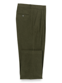 Corduroy Pleated Pants - Sage