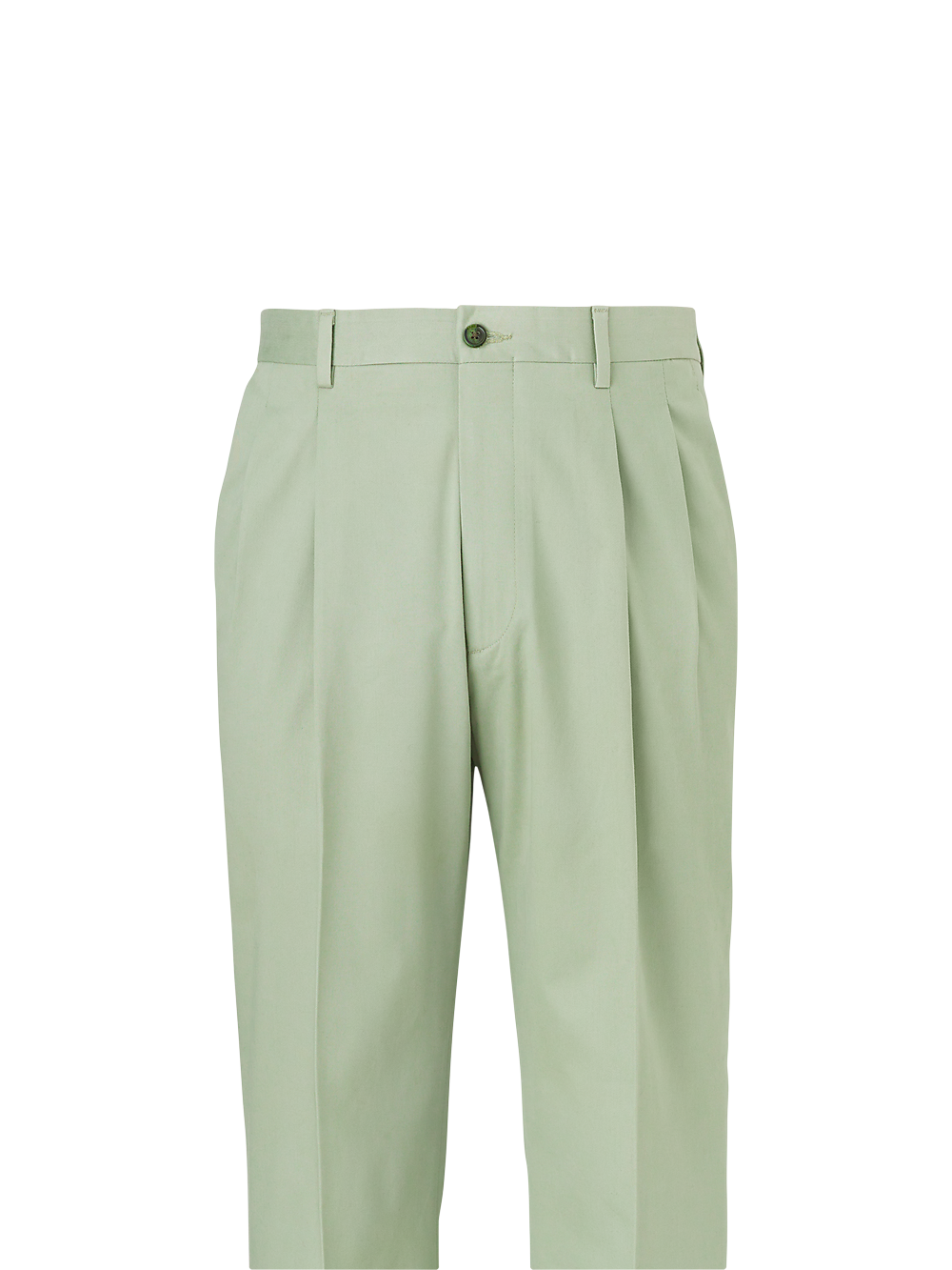 Alternate Image of Cotton Stretch Twill Pants-1#model_pleated front