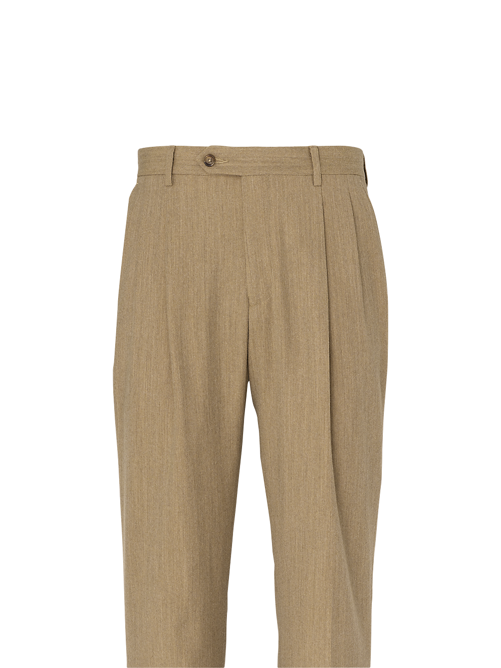 Alternate Image of Wool Flannel Pleated Pants-1#model_pleated front