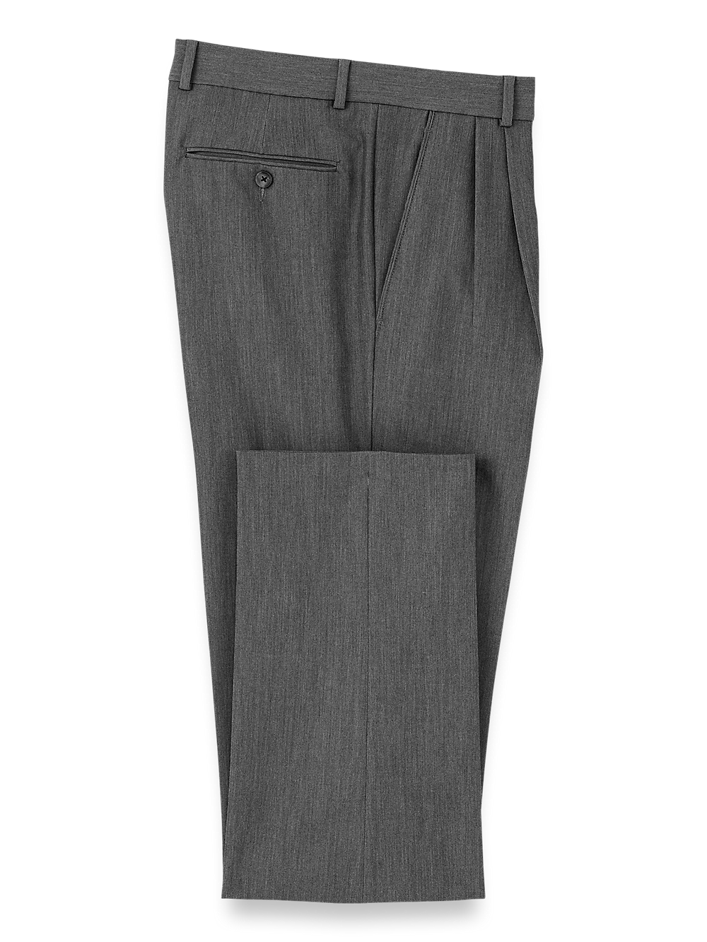 Product Image of Comfort Stretch Travel Pants-Grey#model_pleated front