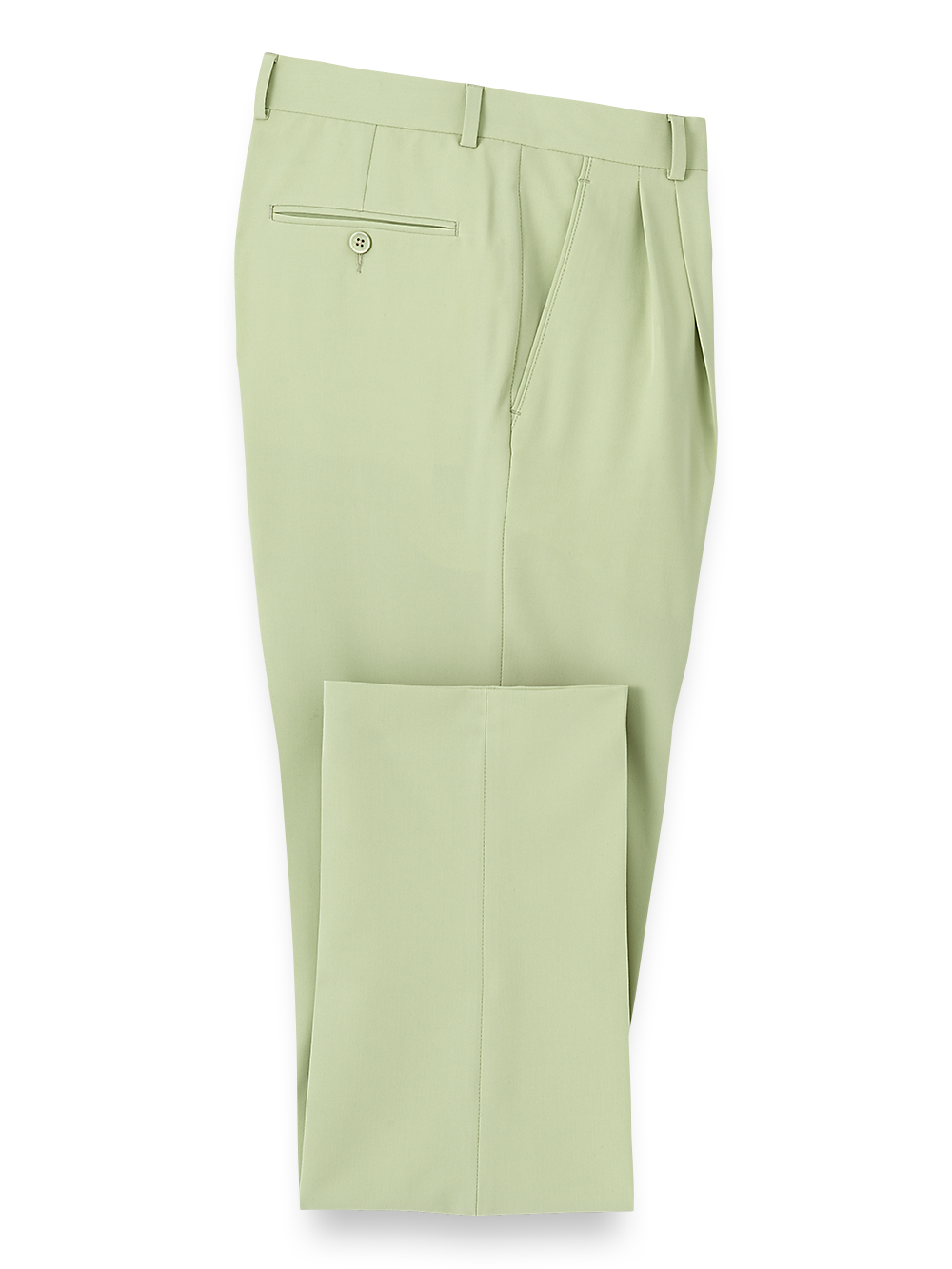 Product Image of Comfort Stretch Travel Pants-Mint#model_pleated front