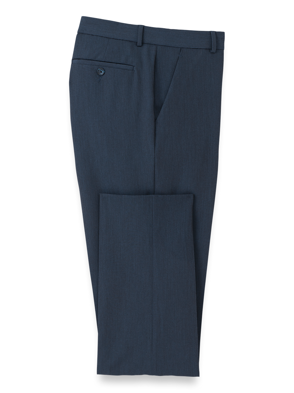 Product Image of Comfort Stretch Travel Pants-Blue#model_flat front