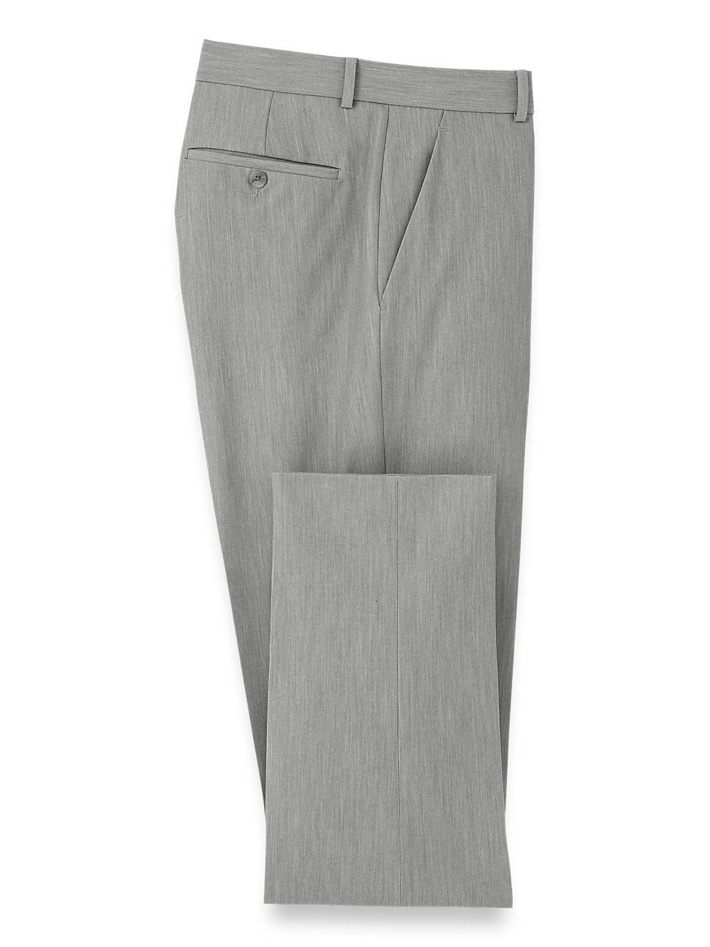 Product Image of Comfort Stretch Travel Pants-Pearl Grey#model_flat front