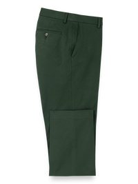 Cotton Stretch Twill Pants - Dark Green