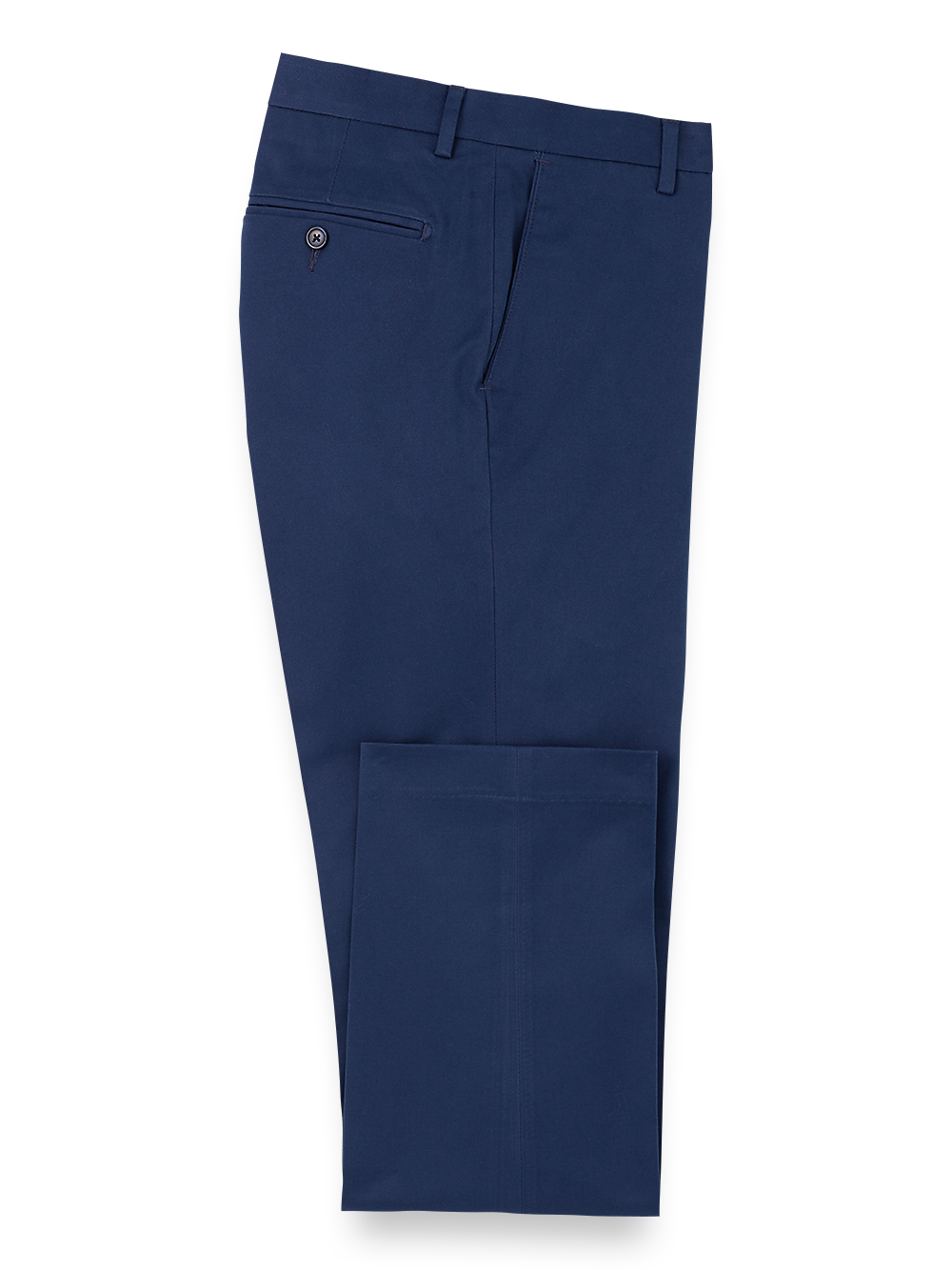 Product Image of Cotton Stretch Twill Pants-Bright Navy#model_flat front