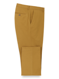 Cotton Stretch Twill Pants - Dark Gold