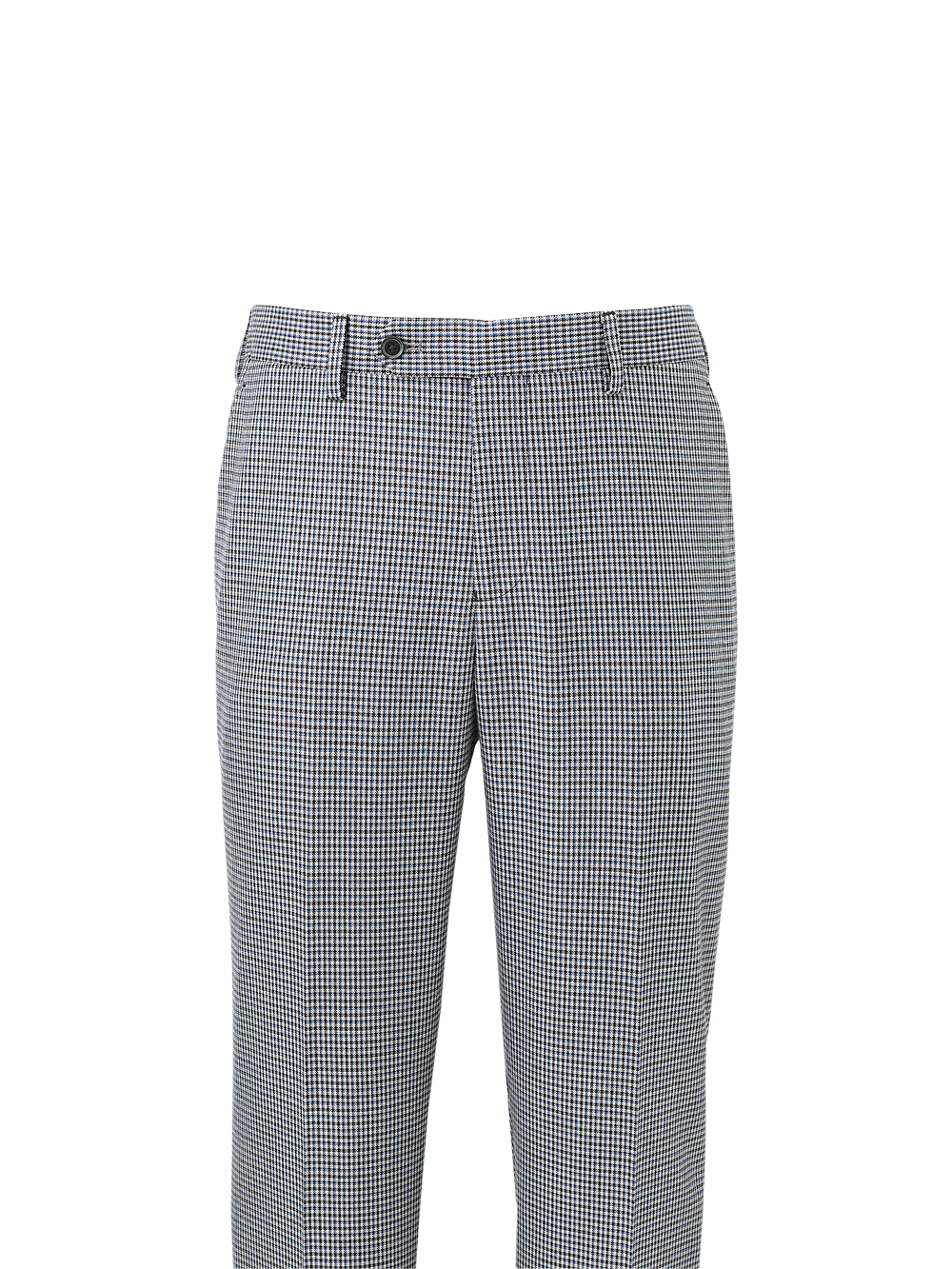 Alternate Image of Microfiber Check Flat Front Pants-1#model_flat front