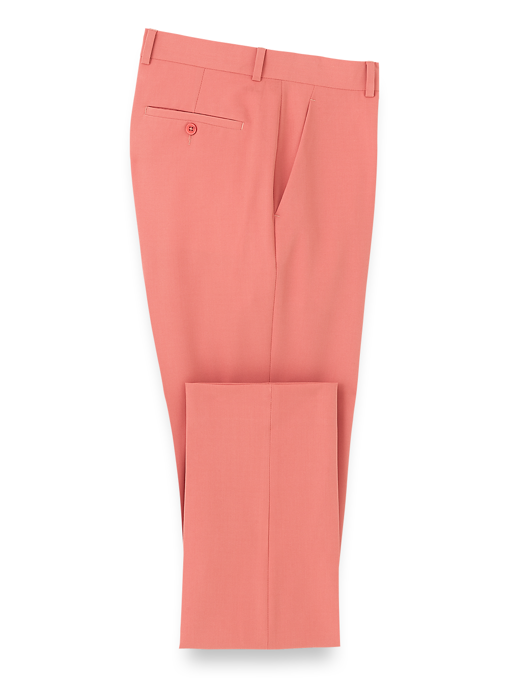 Product Image of Comfort Stretch Travel Pants-Coral#model_flat front