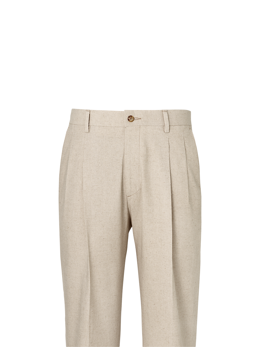 Alternate Image of Linen / Cotton Pants-1#model_pleated front