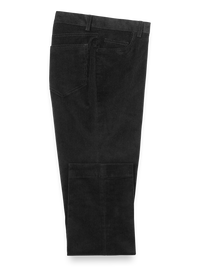 Cotton Blend Corduroy Five Pocket Pants - Black