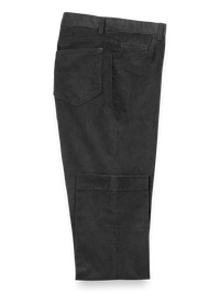 Cotton Blend Corduroy Five Pocket Pants - Grey