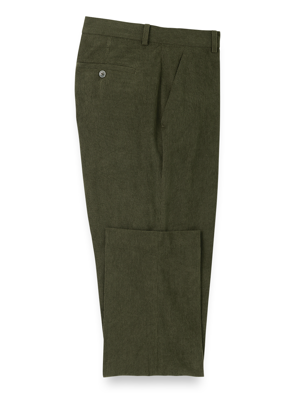 Product Image of Corduroy Flat Front Pants-Sage#model_flat front