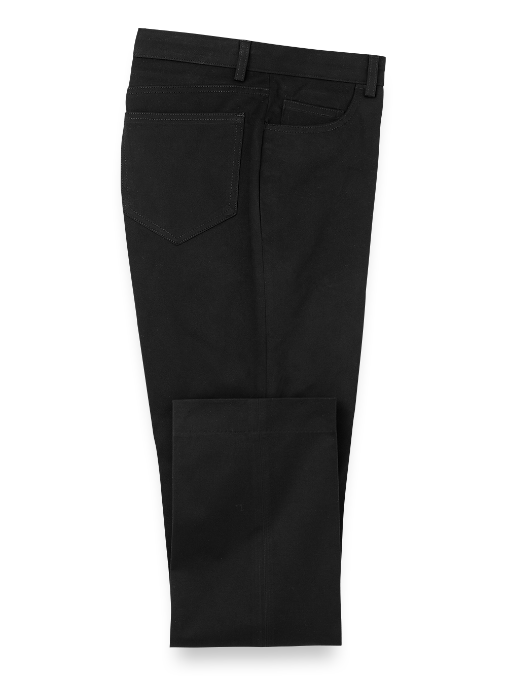 Product Image of Cotton Stretch Twill Five Pocket Pants-Black