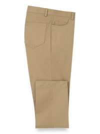 Cotton Stretch Twill Five Pocket Pants - Dark Khaki