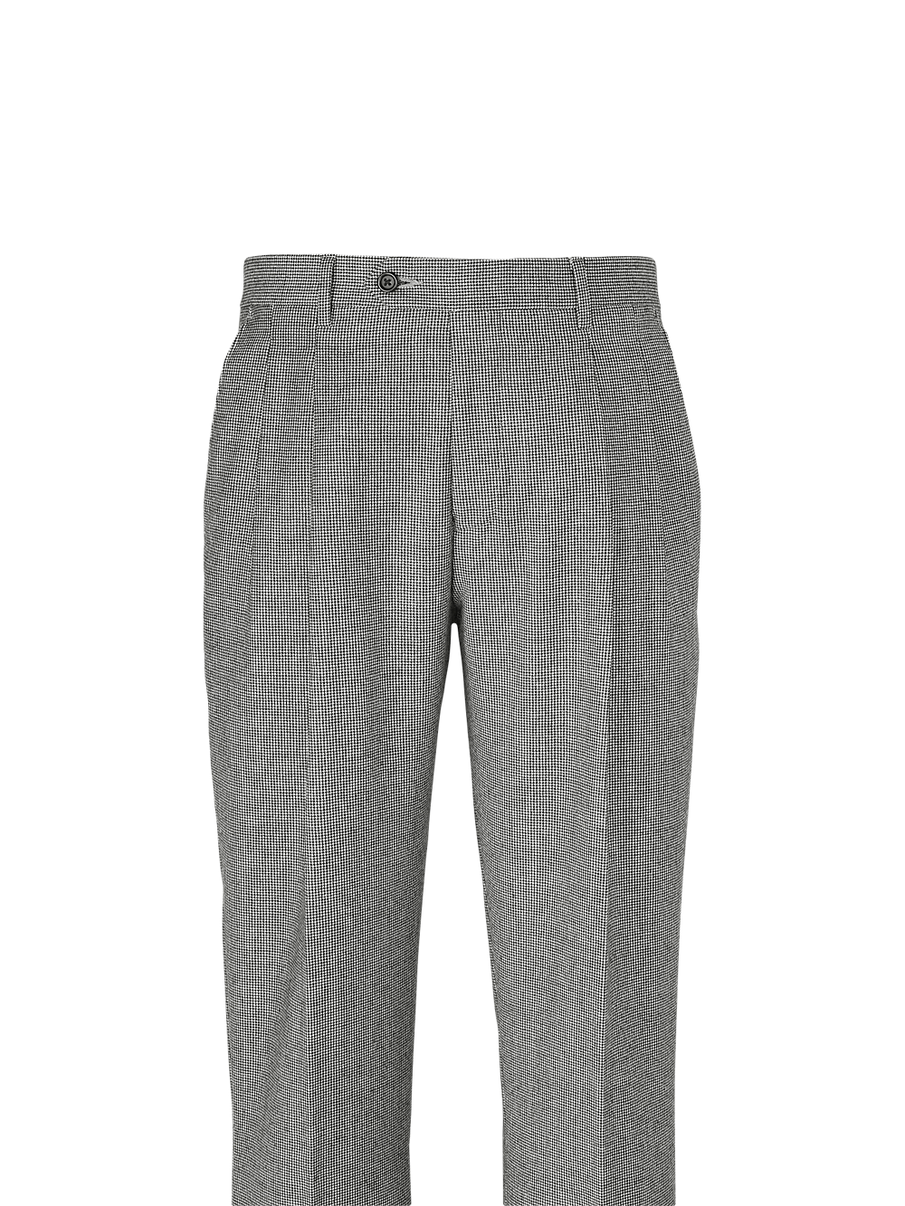 Alternate Image of Wool Flannel Houndstooth Pants-1#model_pleated front