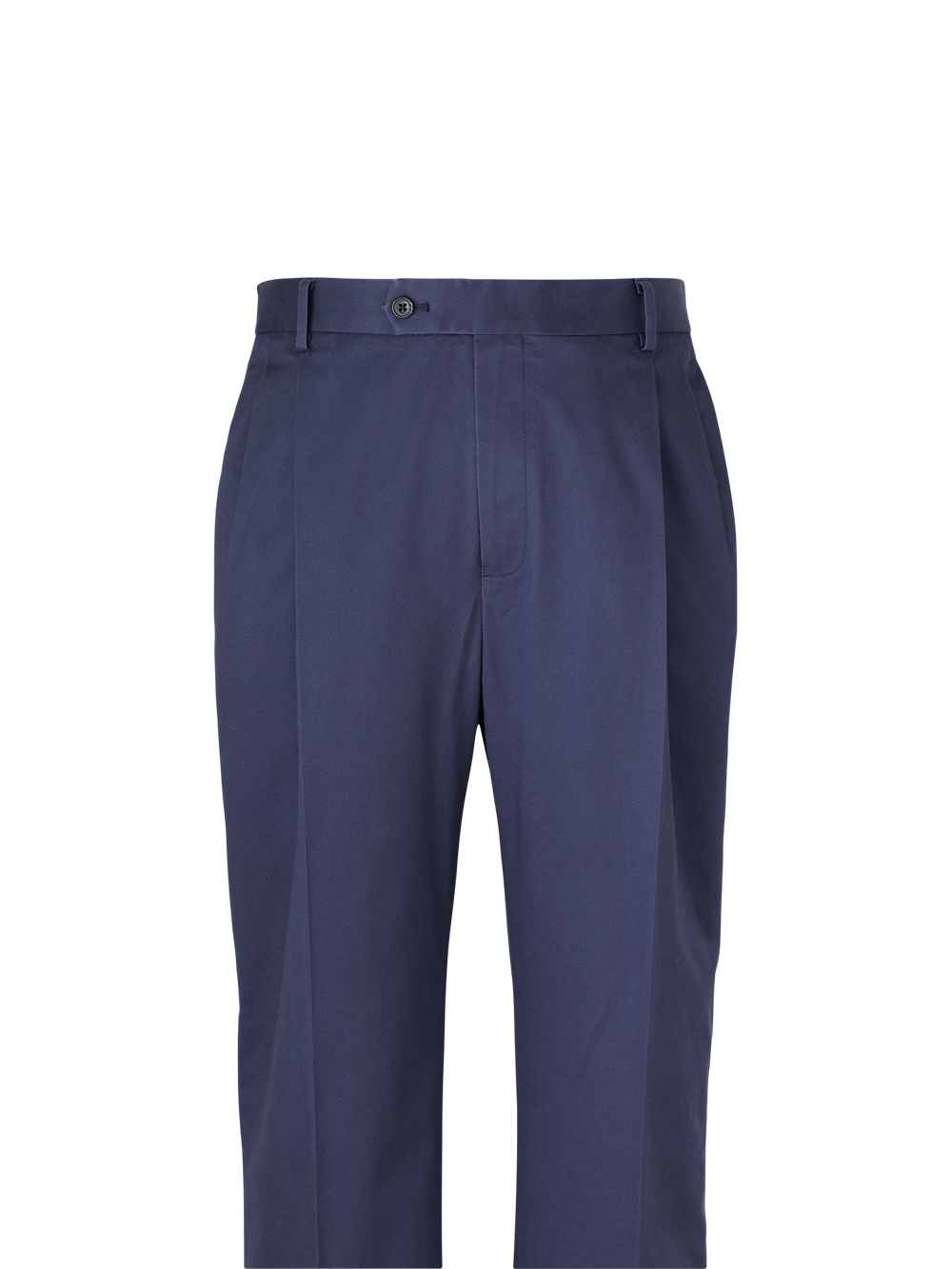 Alternate Image of Non-iron Cotton Stretch Twill Pant-1#model_pleated front