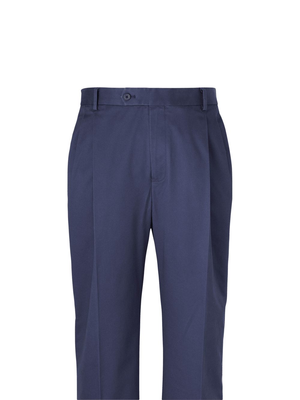 Alternate Image of Non-iron Cotton Stretch Twill Pant-1#model_pleated front