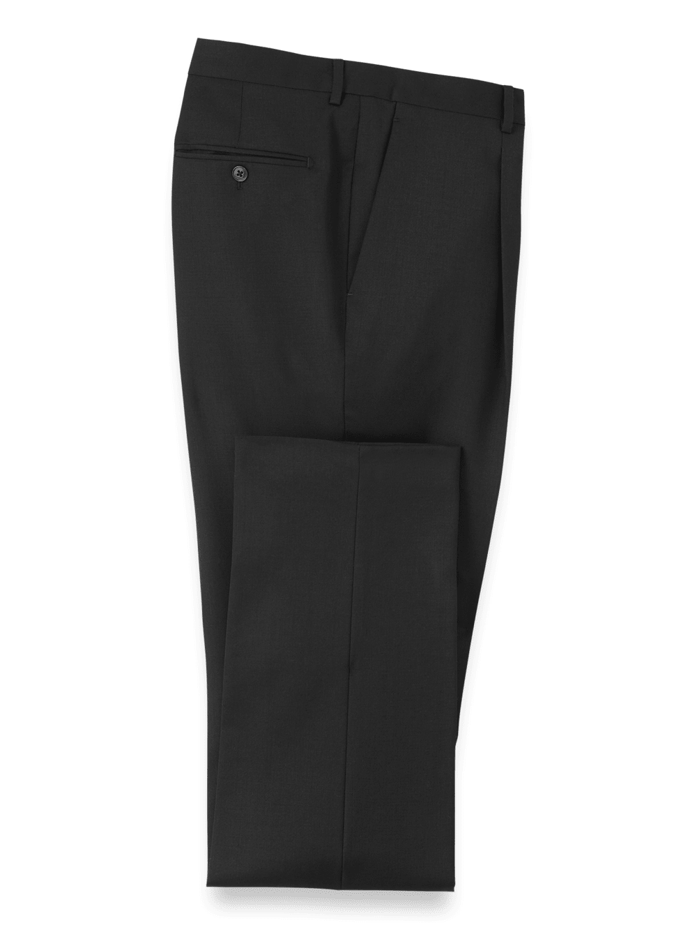 Product Image of Wool Single Pleat Pants-Black