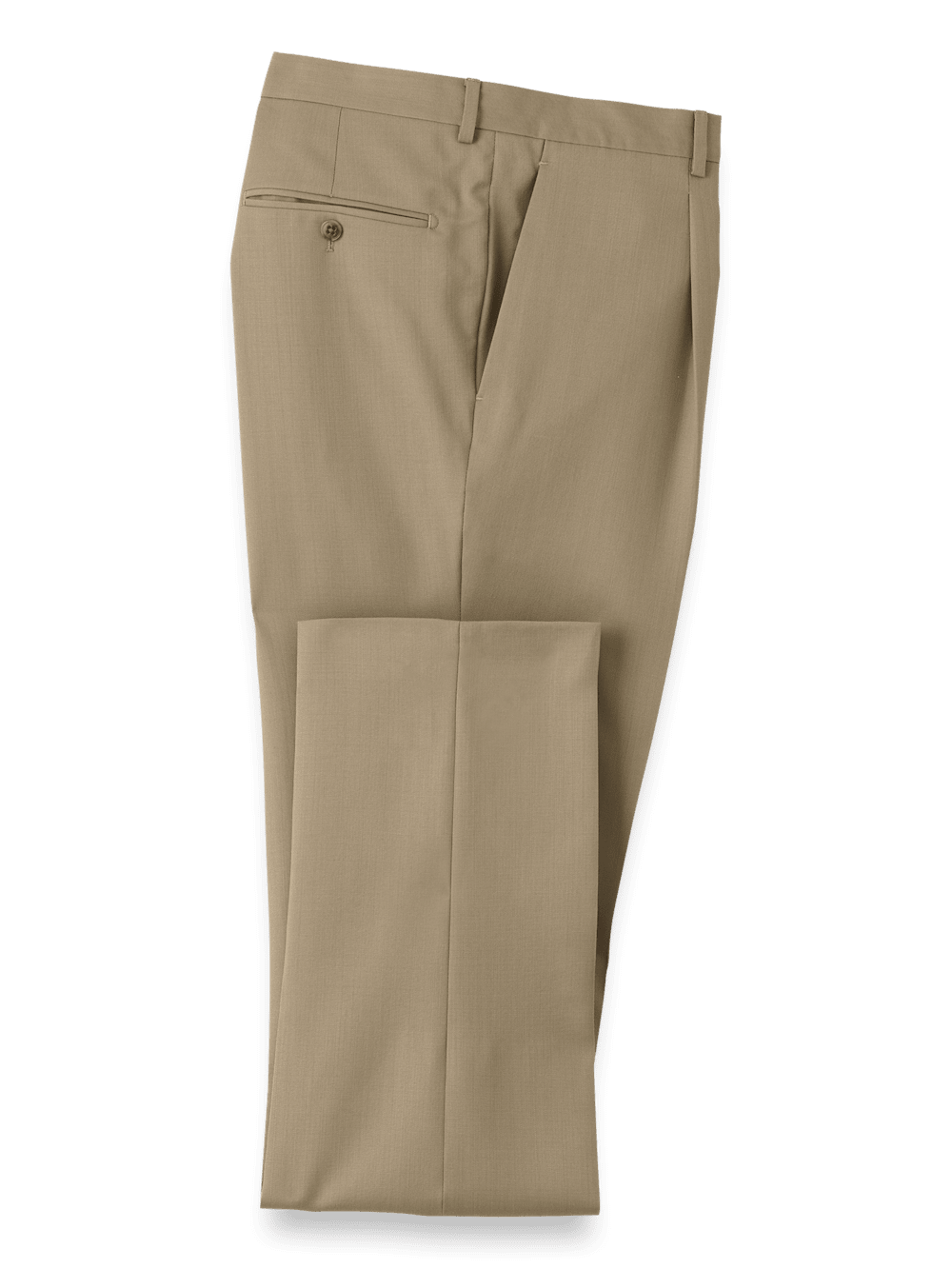 Product Image of Wool Single Pleat Pants-British Tan