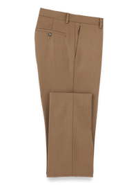 Wool Gabardine Pants - Light Brown