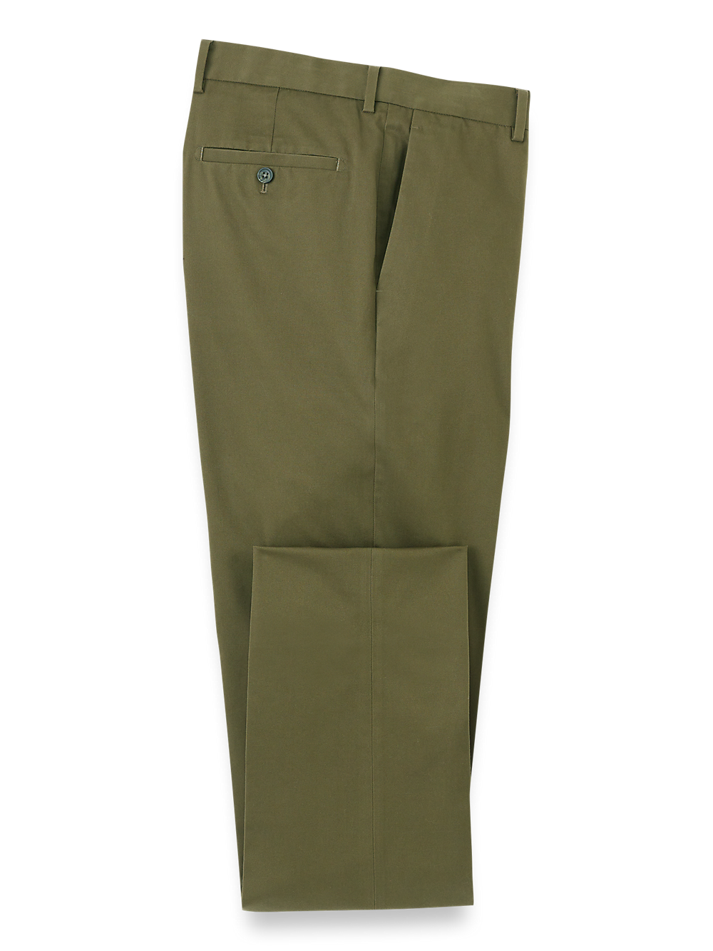 Product Image of Non-iron Cotton Stretch Twill Pant-1#model_flat front