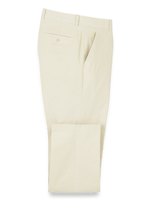 Cotton Stretch Corduroy Pants - Winter White