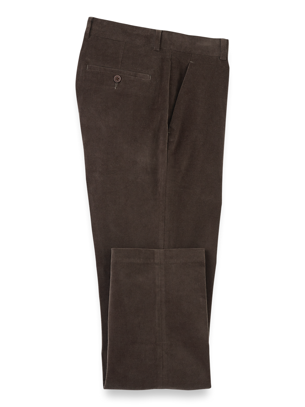 Product Image of Cotton Stretch Corduroy Pant-Dark Brown#model_flat front