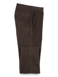 Cotton Stretch Corduroy Pants - Dark Brown