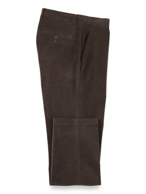 Cotton Stretch Corduroy Pants - Dark Brown