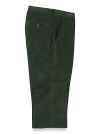 Cotton Stretch Corduroy Pants - Forest Green