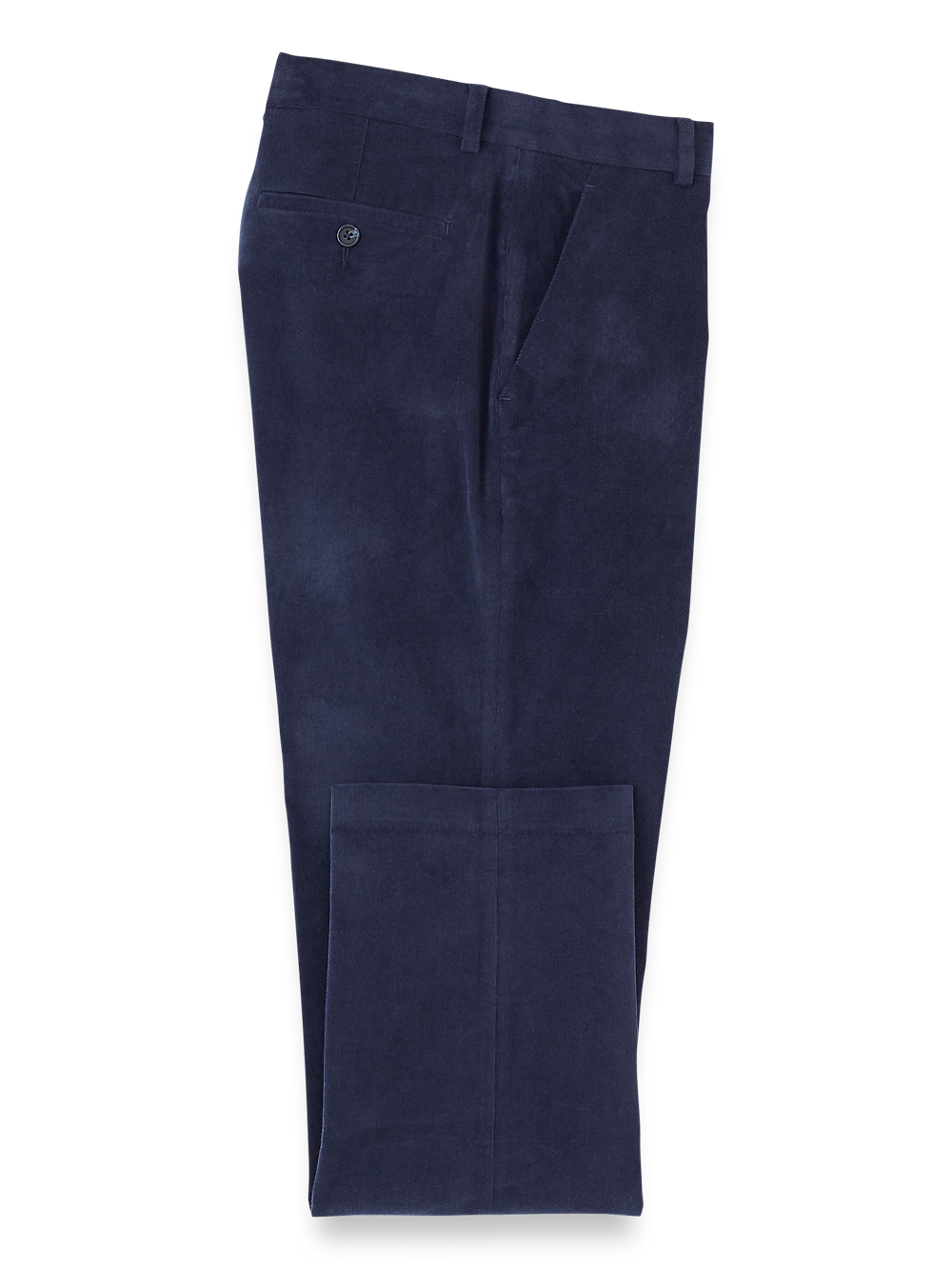 Product Image of Cotton Stretch Corduroy Pant-Blue#model_flat front