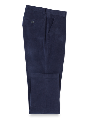 Cotton Stretch Corduroy Pants - Blue