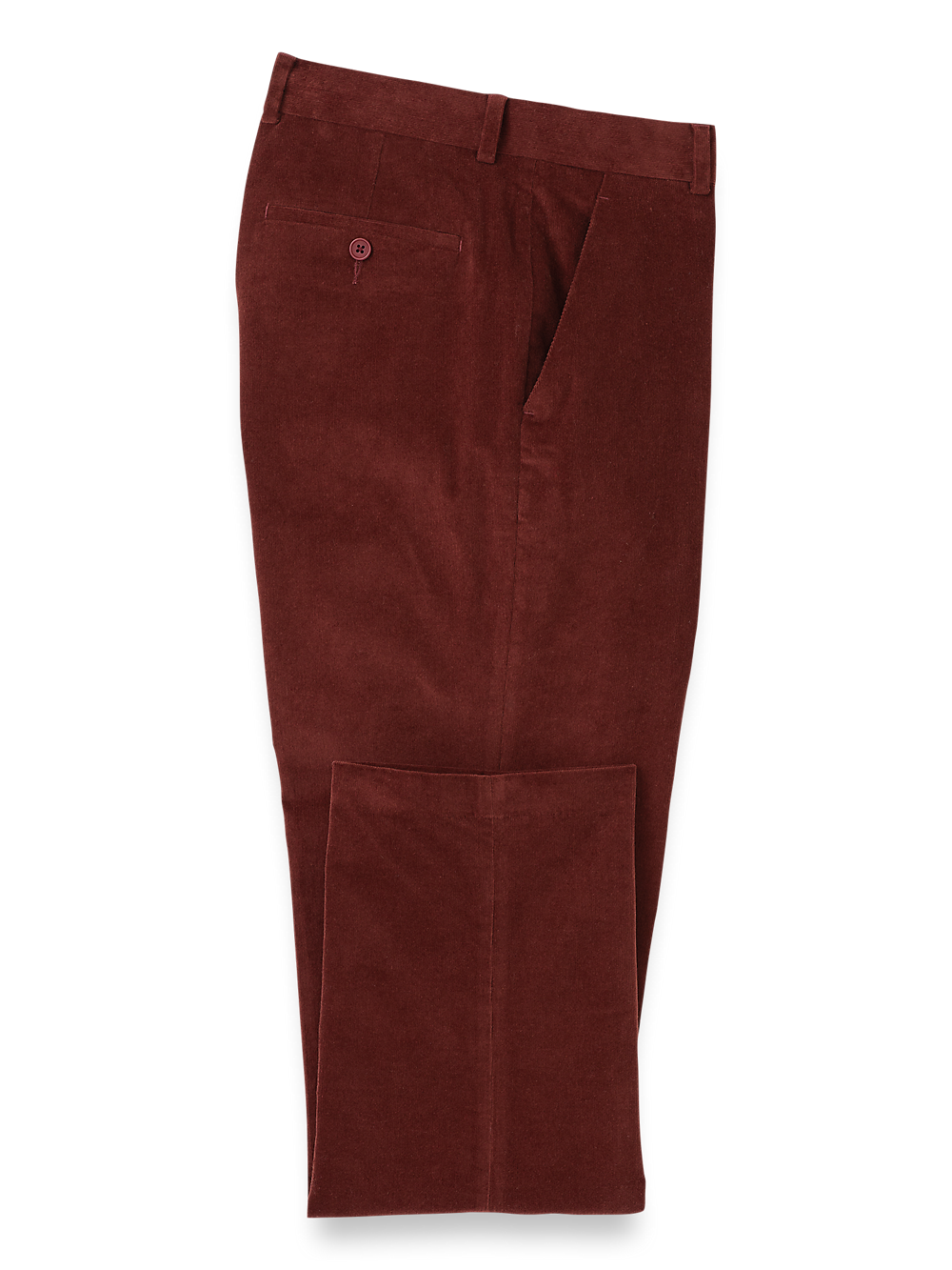 Product Image of Cotton Stretch Corduroy Pant-Burgundy#model_flat front