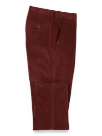 Cotton Stretch Corduroy Pants - Burgundy