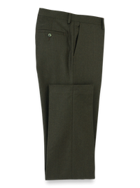 Wool Flannel Pants - Dark Green