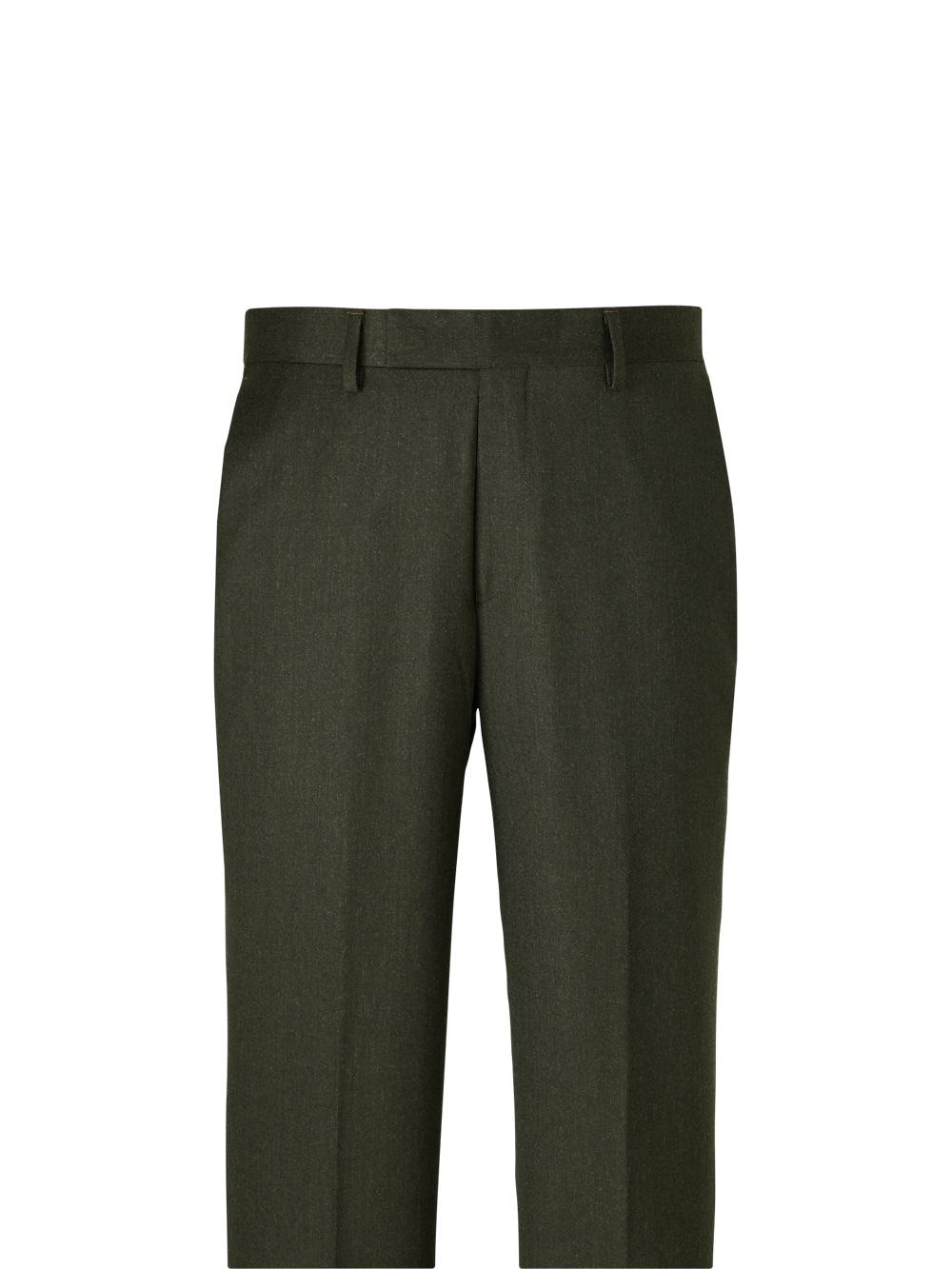 Alternate Image of Wool Flannel Solid Pants-1#model_flat front