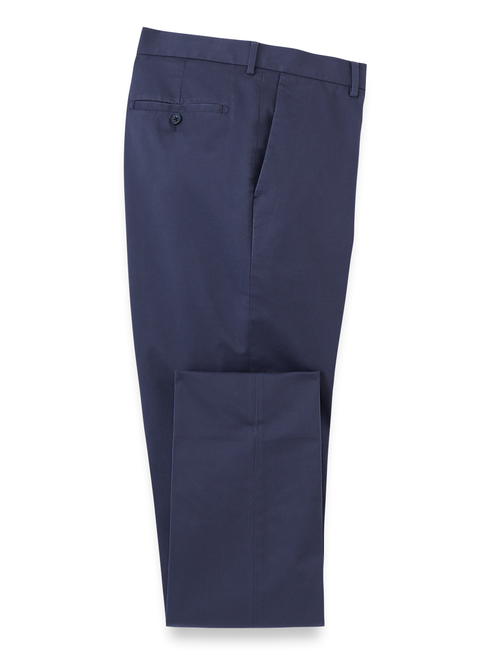 Product Image of Non-iron Cotton Stretch Twill Pant-Bright Navy#model_flat front