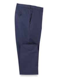 Non-Iron Cotton Stretch Twill Pant - Bright Navy