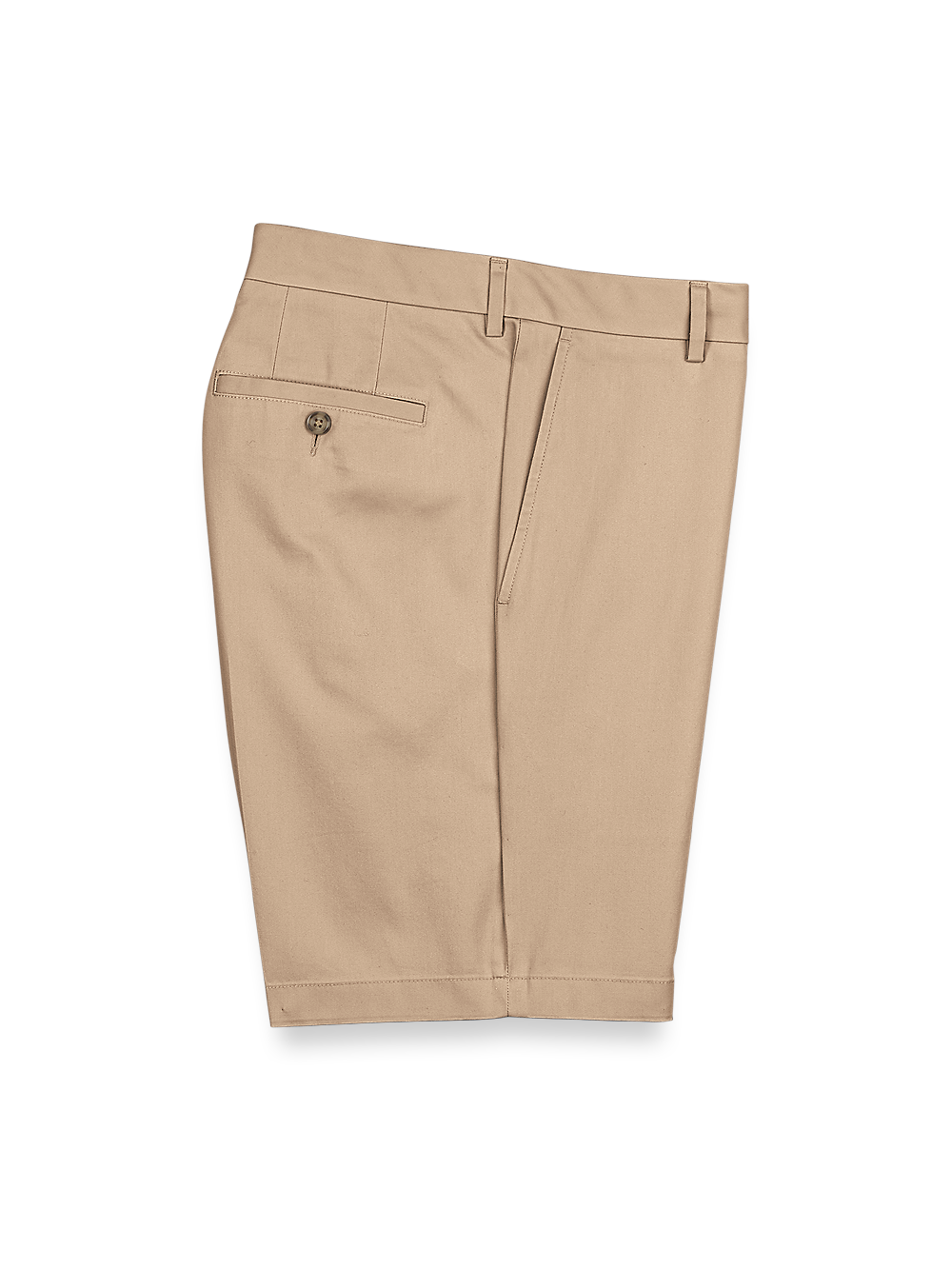 Product Image of Flat Front Lightweight Impeccable Shorts-Khaki#model_flat front