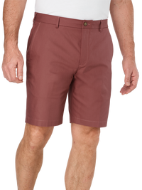 Flat Front Lightweight Impeccable Shorts - Rose