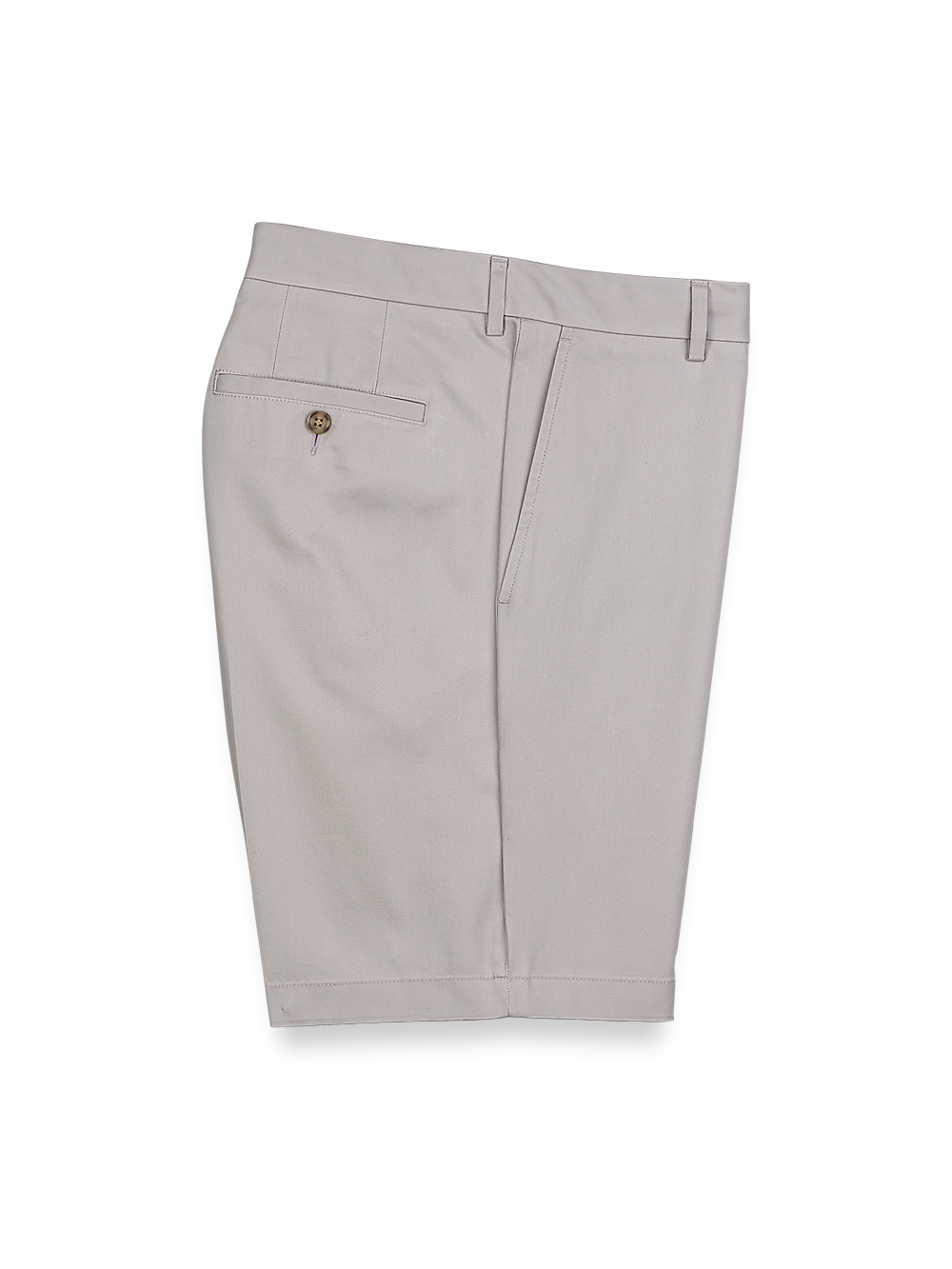 Product Image of Flat Front Lightweight Impeccable Shorts-Light Grey#model_flat front